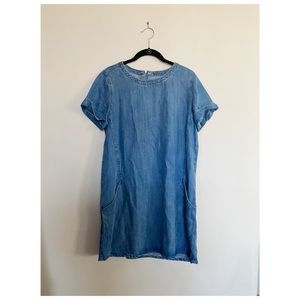 Mango Denim Dress with Pockets | Size M